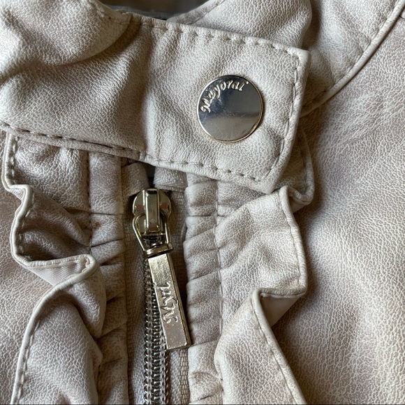 Mayoral girl faux leather moto jacket - 2T - Picture 4 of 7